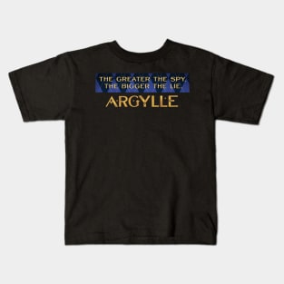 Greater the Spy, the Bigger the Lie-Argylle Kids T-Shirt